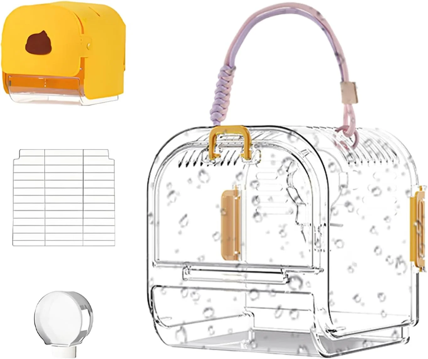 قفس حمل پرنده | قفس حمل طوطی با سینی کشویی | زیستگاه پرنده خانگی قابل حمل برای ماکائو، کانور، عروس هلندی، گنجشک و مرغ عشق قفس حمل پرنده | قفس حمل طوطی با سینی کشویی | زیستگاه پرنده خانگی قابل حمل برای ماکائو، کانور، عروس هلندی، گنجشک و مرغ عشق