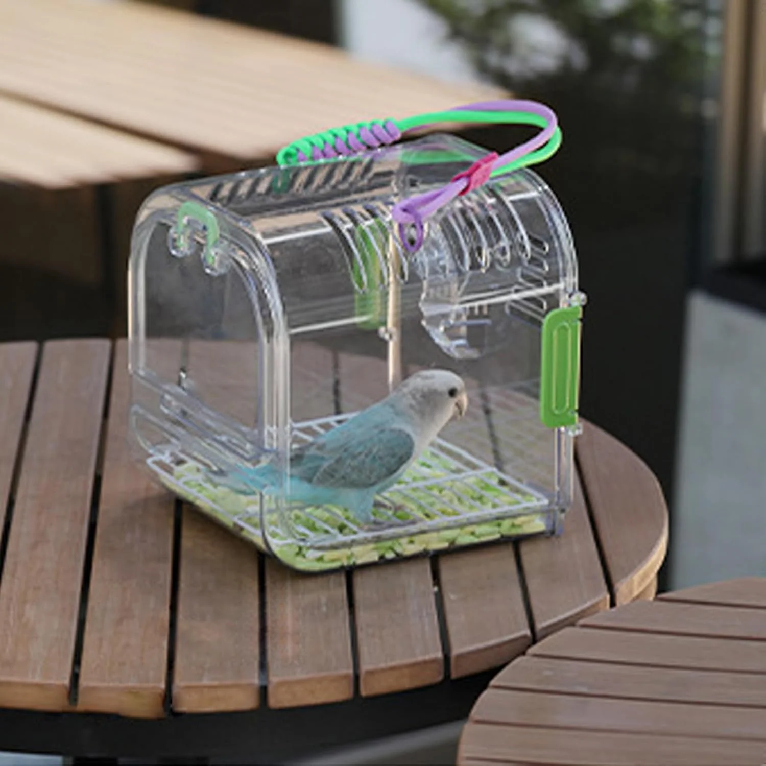 قفس مسافرتی پرندگان، قفس حمل پرنده با سینی کشویی، نصب آسان زیستگاه پرنده خانگی برای ماکائو، گنجشک، مرغ عشق، طوطی برزیلی، عروس هلندی