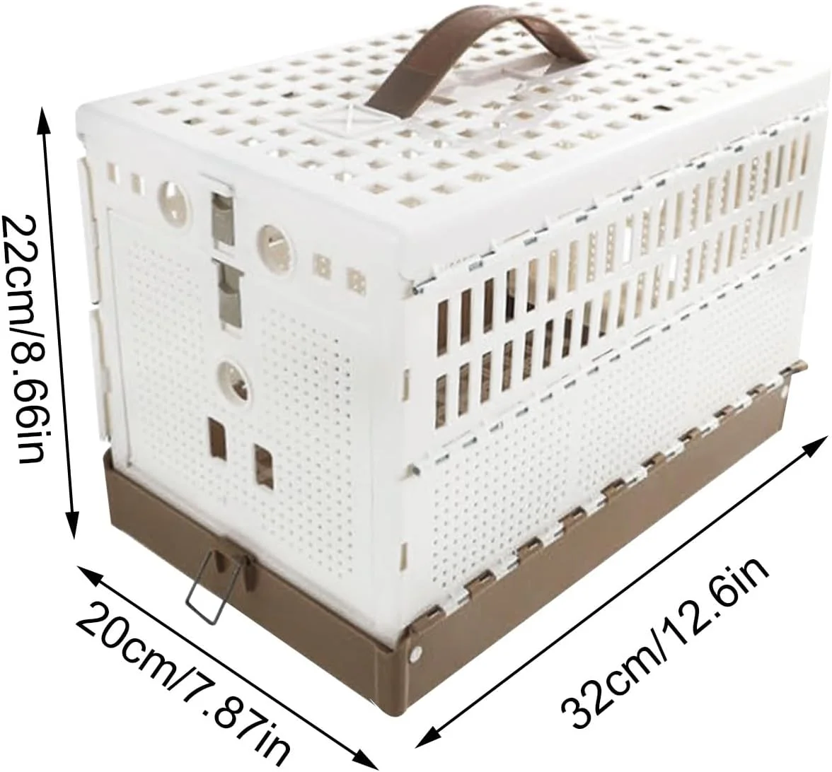 قفس طوطی، قفس تاشو با قفل دوبل - لانه حمل کننده طوطی پرنده - برای آموزش، اهلی کردن، مسابقه در فضای داخلی و خارجی