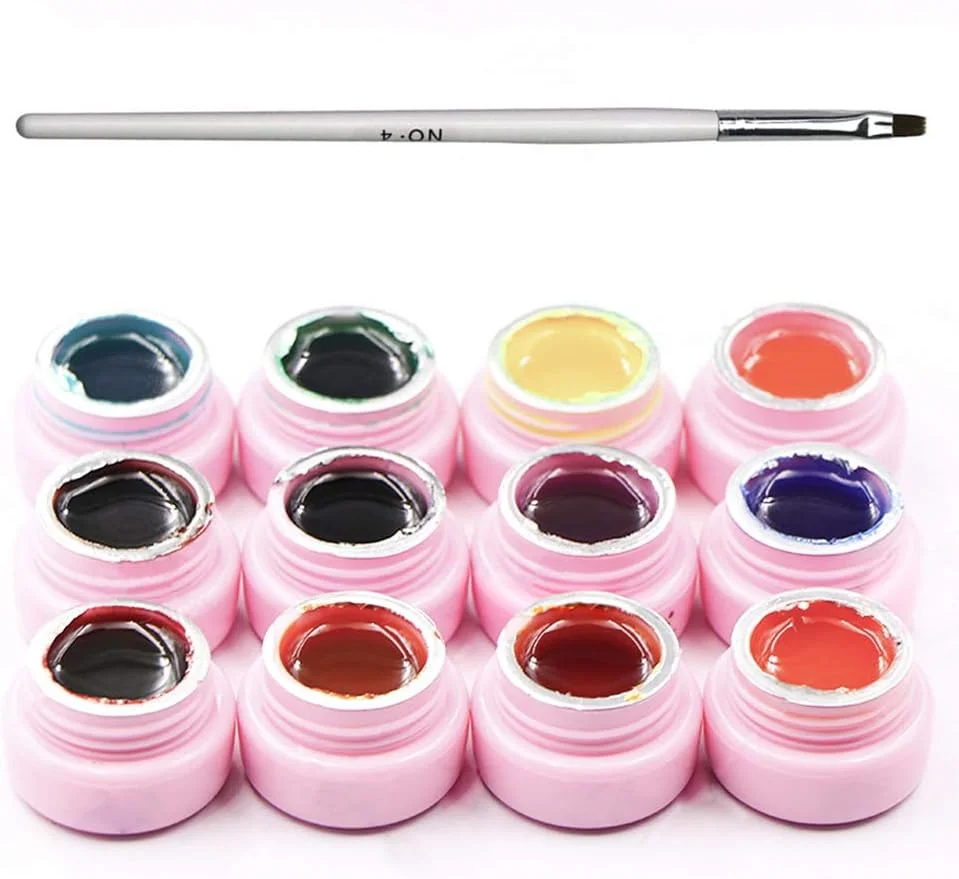 ست لاک ژل UV مدل SISI TIME شامل 12 رنگ ژله ای، شفاف و کریستالی مناسب طراحی ناخن