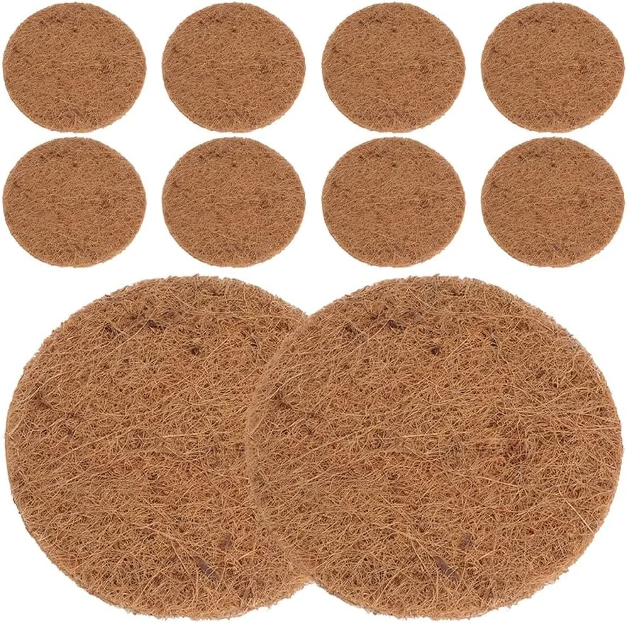 اونونا 10 عدد پد لانه سازی پرندگان از جنس الیاف نارگیل، زیرلایه لانه پرنده، پد الیاف نارگیل برای گلدان