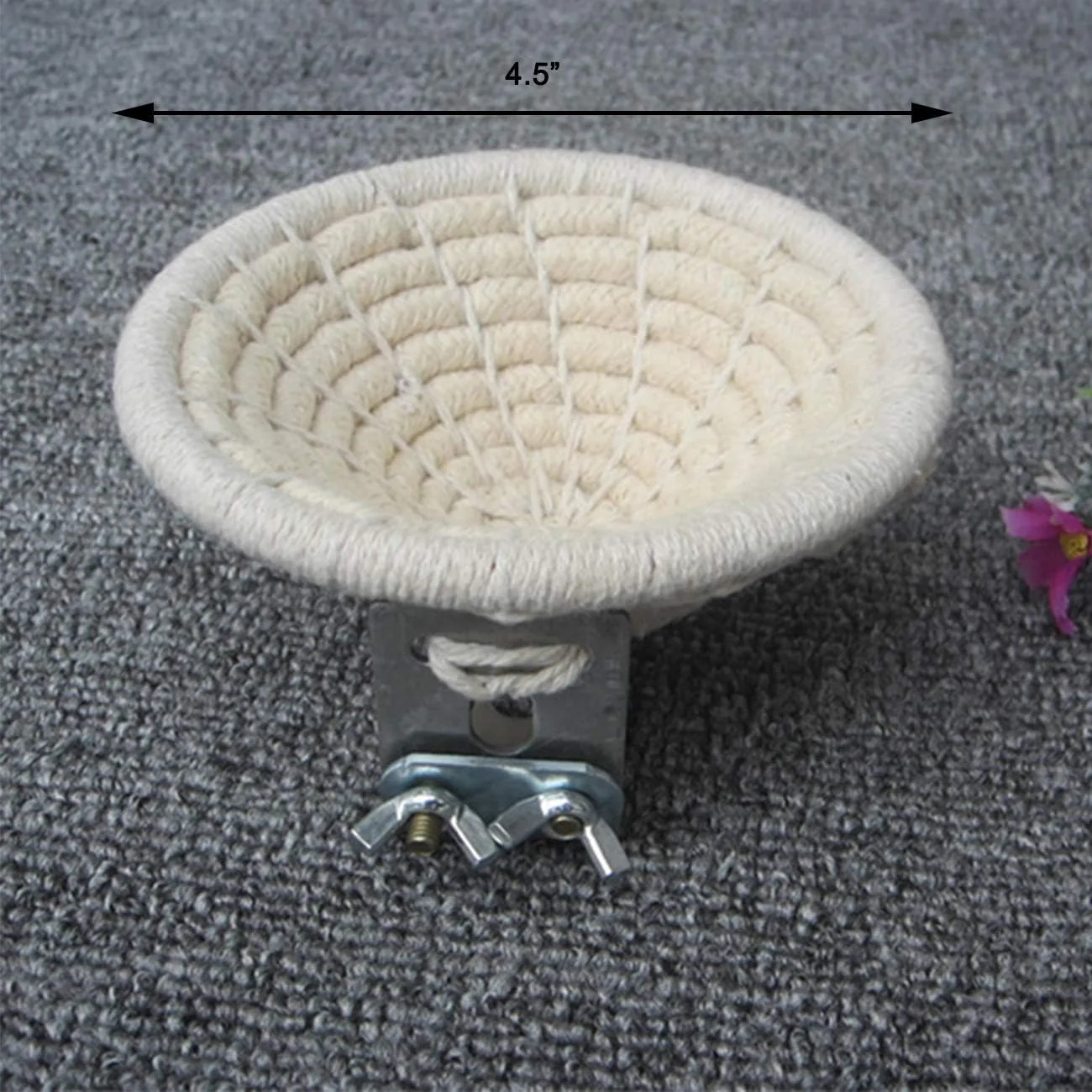 لانه پرنده طوطی دست ساز Orgrimmar از جنس طناب پنبه ای، مناسب برای پرورش، لانه سازی، قفس برای مرغ عشق، طوطی کوتوله، عروس هلندی، پاراکیت، قناری، فنچ، مرغ مینا و طوطی های کوچک (1 عدد)