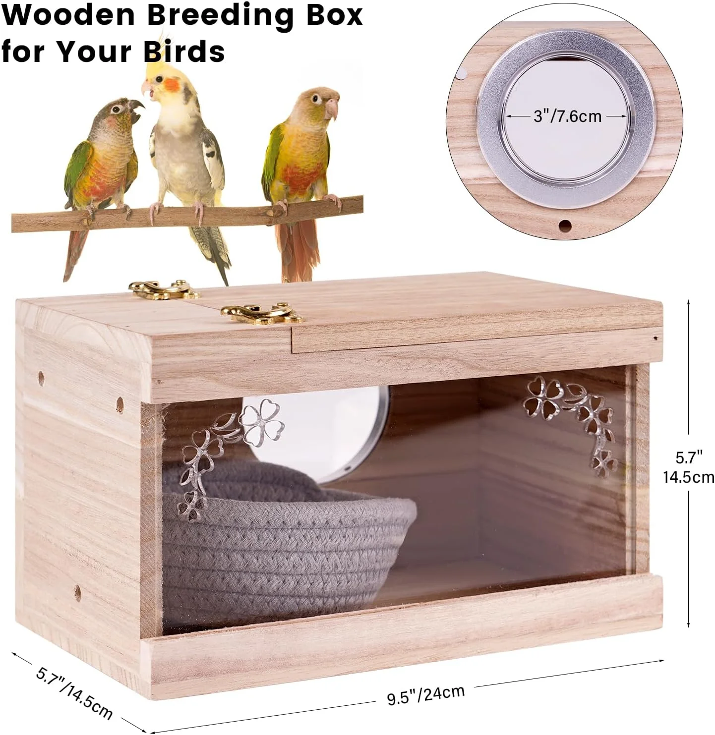 جعبه لانه سازی بزرگ طوطی کوتوله، جعبه پرورش پرندگان، خانه با لانه طوطی برای قفس و جعبه لانه سازی طوطی در داخل قفس با تخته چوبی برای مرغ عشق، باجریگار، کانور، طوطی جعبه لانه سازی بزرگ طوطی کوتوله، جعبه پرورش پرندگان، خانه با لانه طوطی برای قفس و جعبه لانه سازی طوطی در داخل قفس با تخته چوبی برای مرغ عشق، باجریگار، کانور، طوطی