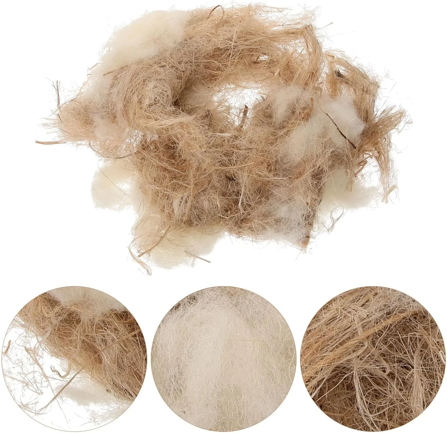 مواد لانه سازی طبیعی پرندگان نالاکال، مواد لانه سازی پرندگان برای مرغ عشق، طوطی، فنچ، قناری و سایر پرندگان 40 گرم