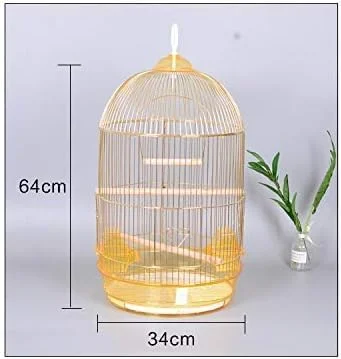 قفس طوطی، قفس گرد آبکاری شده فلزی بزرگ استیل ضد زنگ برای پرندگان پوست ببری و شفیره