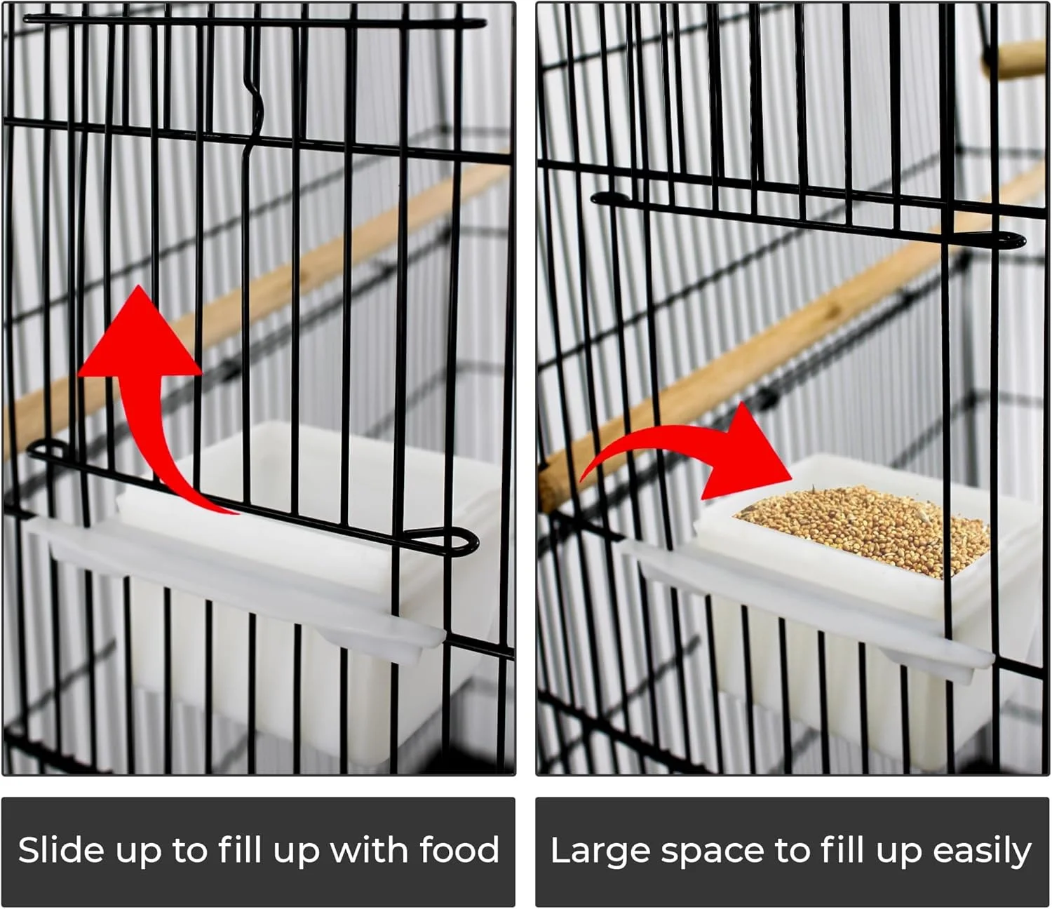 قفس پرنده بزرگ 36 اینچی Mumoo Bear مناسب برای طوطی های کوچک، کوآکر، عروس هلندی، پاراکیت خورشیدی، گرین چیک کانور، باجریگار، فنچ، مرغ عشق، قناری / اسباب بازی