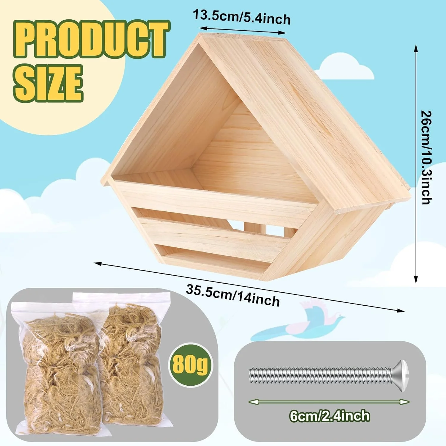 جعبه لانه سازی کبوتر سدر، جعبه لانه سازی کبوتر ماتم، مواد لانه سازی پرندگان، خانه چوبی پناهگاه پرندگان برای لانه سازی کبوتر، سکوی نشیمن، خانه پرندگان، دکوراسیون باغ در فضای باز