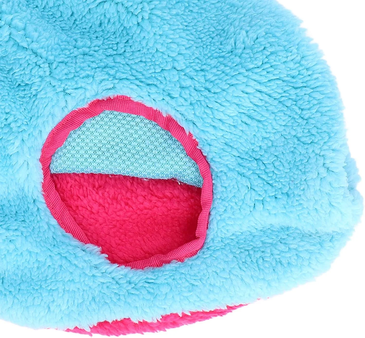 خانه پرنده Meiyya، غار آویز چند منظوره نرم و ساده، تاشو و گرم برای پرنده خانگی برای زمستان (آبی بزرگ)