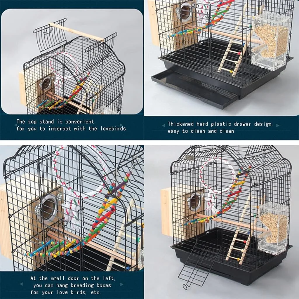 قفس بزرگ طوطی ویلایی، قفس بزرگ پرنده، مناسب برای پرندگان بزرگ، مرغ عشق، قناری و سایر پرندگان