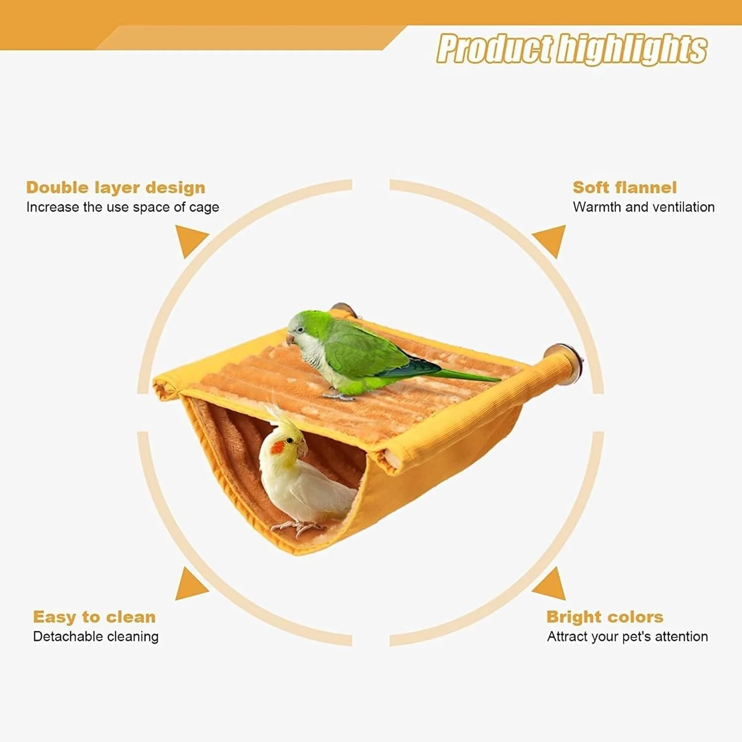 لانه گرم پرنده جمی برای زمستان، آشیانه آویز مخمل خواب دار، تخت تاب دار قفس پرنده، اسباب بازی میله برای طوطی، مرغ عشق، طوطی برزیلی، عروس هلندی، مرغ مینا، کاکادو
