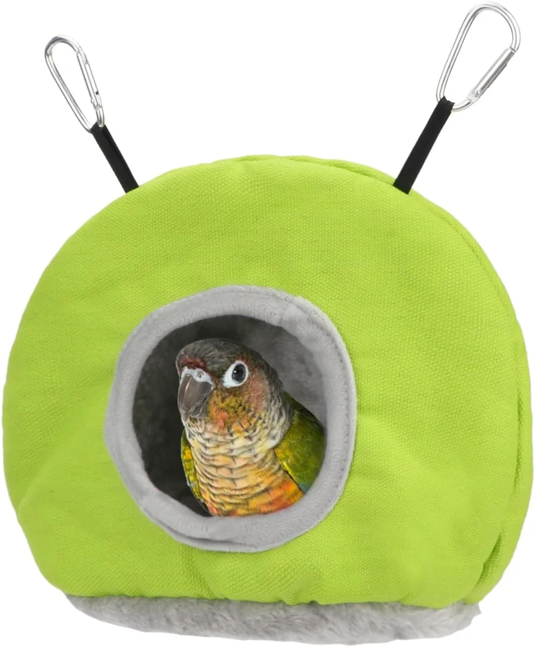 آشیانه هاموک پرنده Hypeety، خانه لانه طوطی، اسباب بازی های مرغ عشق، لانه گرم آویز برای طوطی، همستر، حیوانات کوچک، تخت آویز، لوازم جانبی قفس پرنده، سبز (بزرگ)