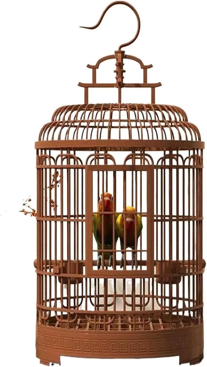 قفس پرنده رترو با قلاب آویز، جایگاه طوطی برای قناری، فنچ، مرغ عشق | لوازم حیوانات خانگی، قفس حیوانات خانگی قابل حمل، قفس لوازم پرندگان