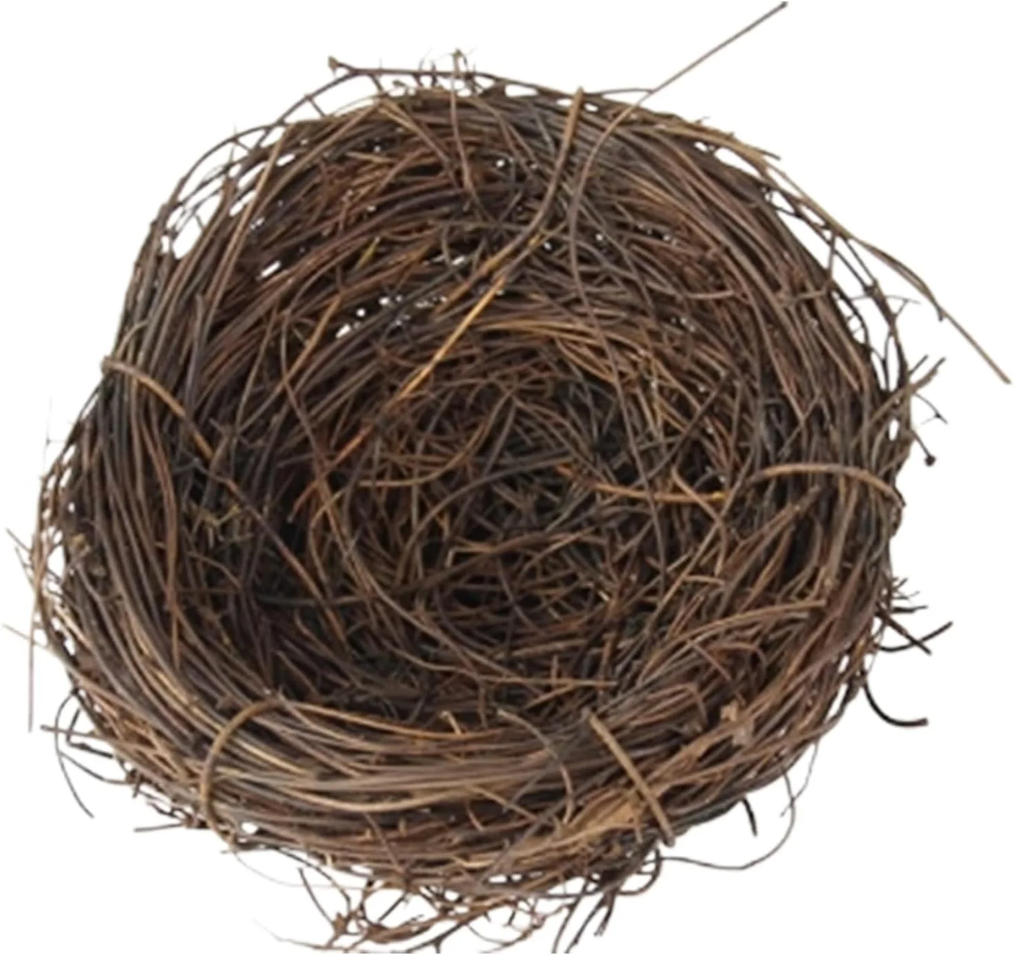 لانه کوچک پرنده، لانه بافتنی دست ساز برای پرورش پرندگان، لوازم جانبی قفس پرنده برای مرغ عشق، خانه بستر حیوانات کوچک با پایه صاف برای کبوتر و طوطی