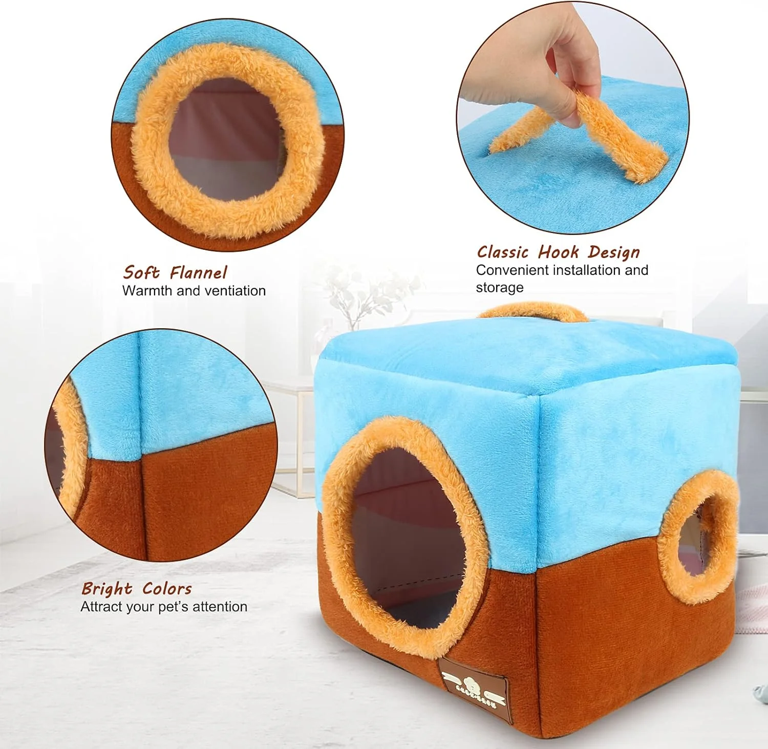 خانه لانه طوطی بزرگ GINDOOR - کلبه دنج گرم زمستانی آویزان برای پرندگان، قفس خانه، مخفیگاه، تخت غار برای پرندگان بزرگ، طوطی های آمازون، خاکستری آفریقایی، کاکادوها، ماکائو خانه لانه طوطی بزرگ GINDOOR - کلبه دنج گرم زمستانی آویزان برای پرندگان، قفس خانه، مخفیگاه، تخت غار برای پرندگان بزرگ، طوطی های آمازون، خاکستری آفریقایی، کاکادوها، ماکائو