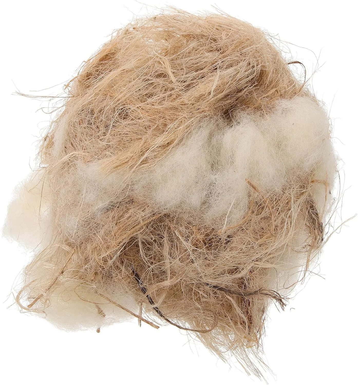 مواد لانه سازی پرندگان FRCOLOR، پشم طبیعی، پنبه، ابریشم، بستر حیوانات کوچک، آستر لانه پرنده، پد مواد لانه سازی مرغ مگس خوار