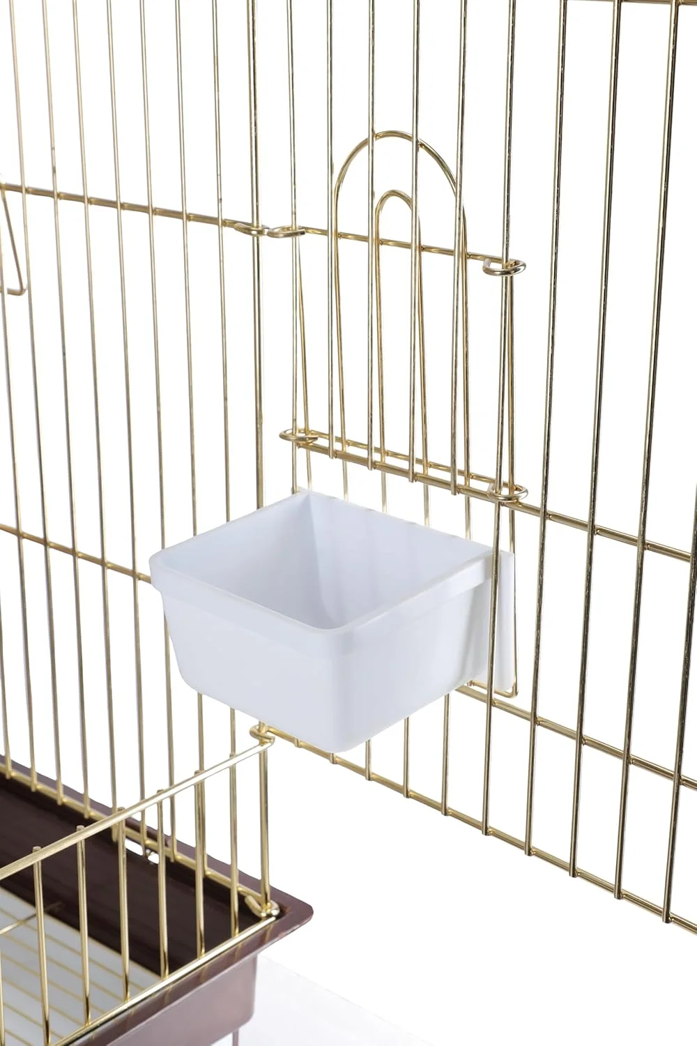 قفس پرنده Egardenkart® با پایه چرخ دار طلایی