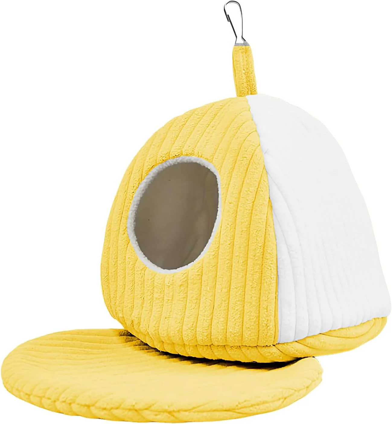 لانه پرنده برای قفس | غار زیستگاه لوازم گرم زمستانی حیوانات خانگی - خانه لانه پرنده تخت طوطی - برای طوطی های کوچک و متوسط ​​در فضای داخلی و خارجی، فنچ، عروس هلندی، کانور، خاکستری آفریقایی، مرغ عشق