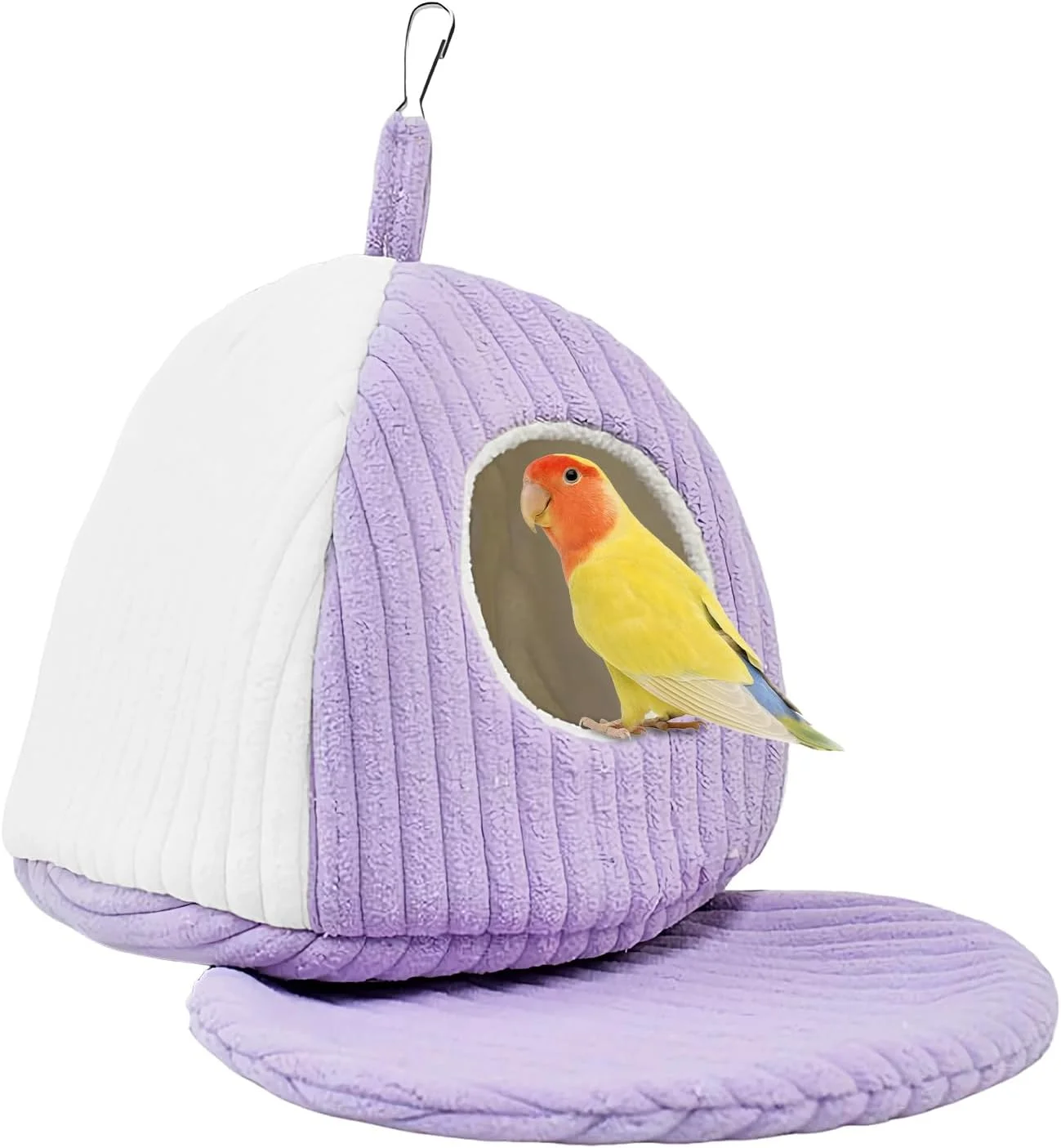 خانه پرنده برای قفس | لوازم جانبی قفس مرغ عشق - لانه پرنده تخت طوطی - برای حیوانات کوچک و متوسط ​​طوطی فنچ عروس هلندی کانور خاکستری آفریقایی مرغ عشق در فضای داخلی و خارجی