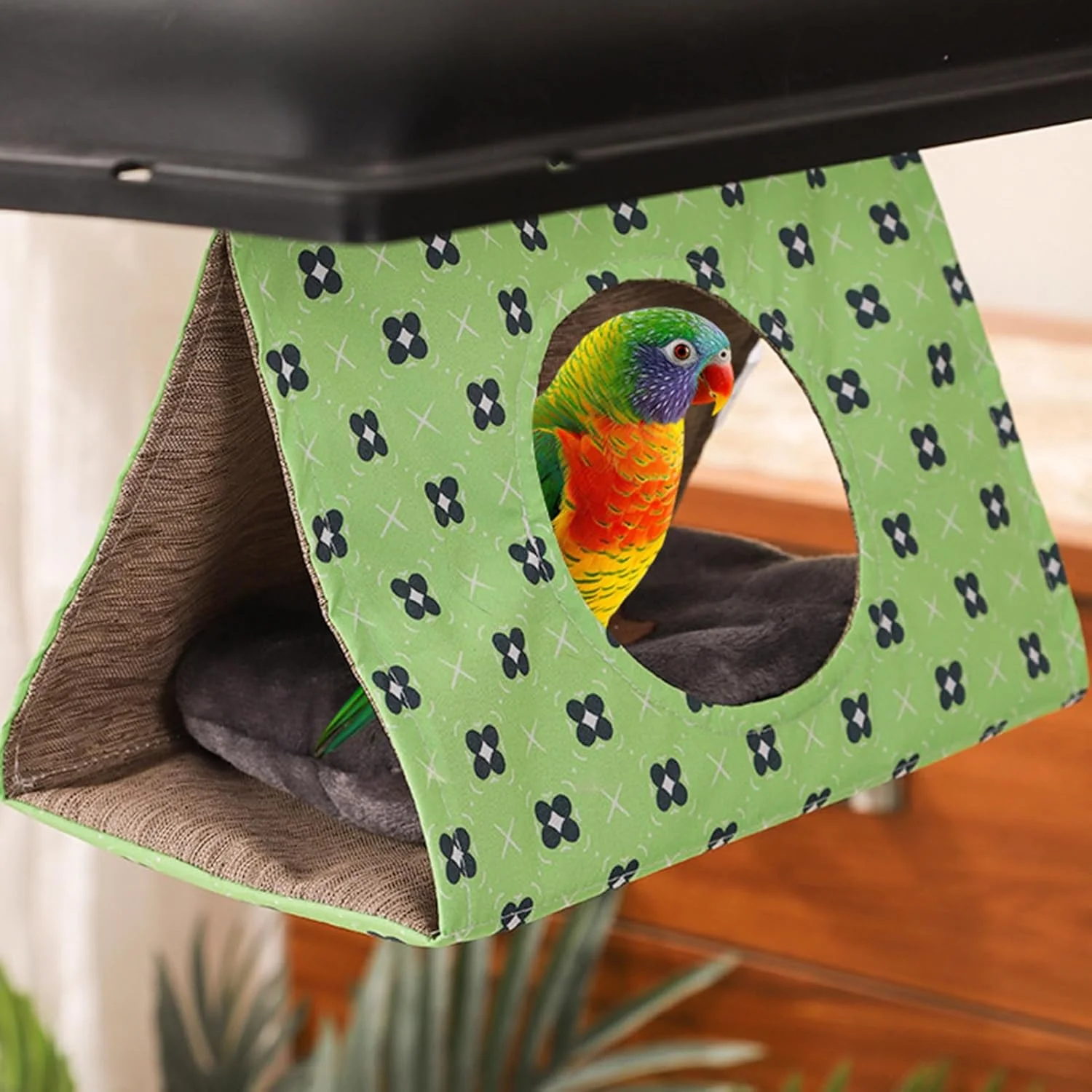 تخت آویز پرنده، خانه آویز راحت طوطی، لوازم جانبی قفس حیوانات خانگی، خانه خواب پرنده برای مرغ عشق، طوطی برزیلی، گنجشک، عروس هلندی، فنچ، مرغ مینا