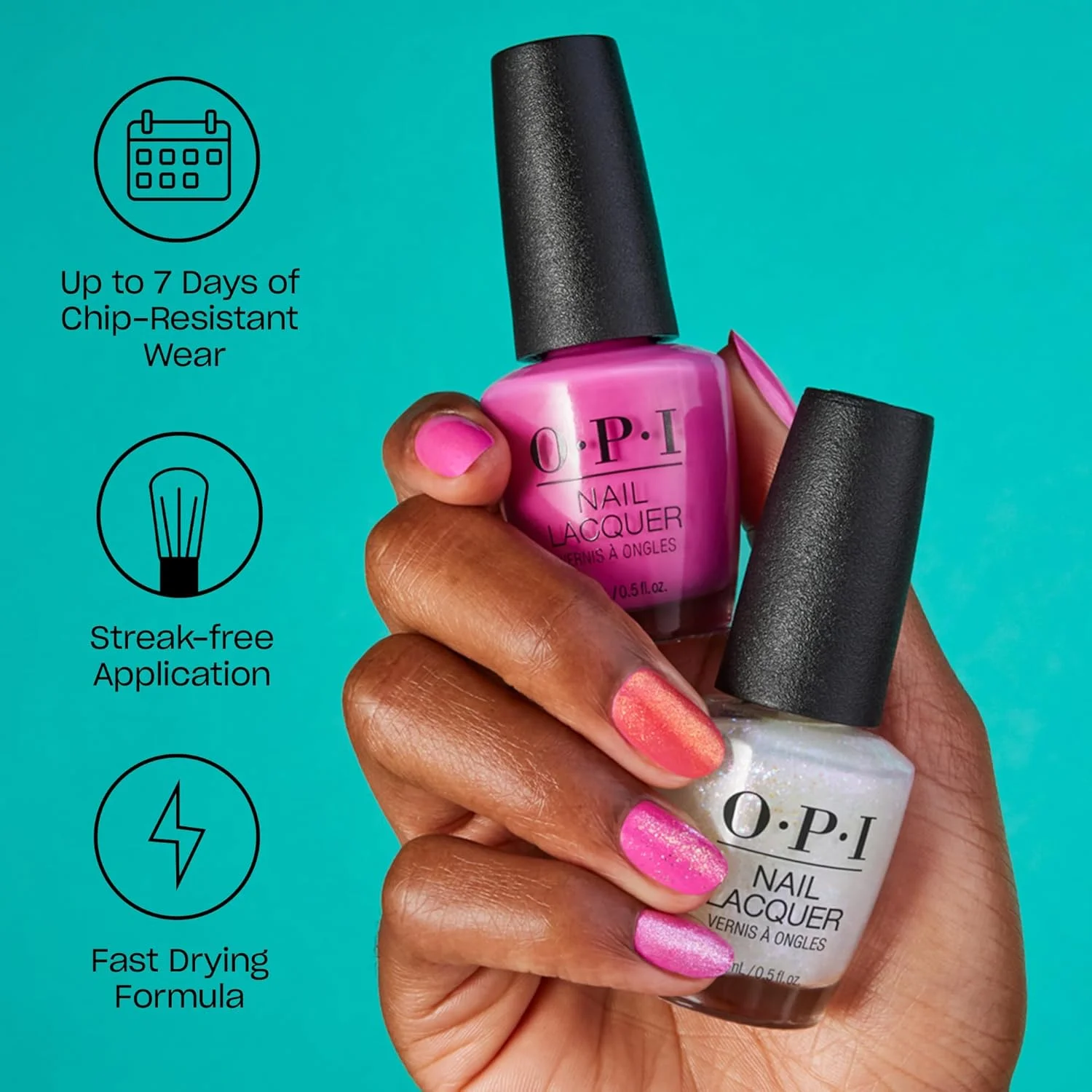 لاک ناخن OPI، رنگ آلپاین اسنو، 15 میلی لیتر، سفید لاک ناخن OPI، رنگ آلپاین اسنو، 15 میلی لیتر، سفید