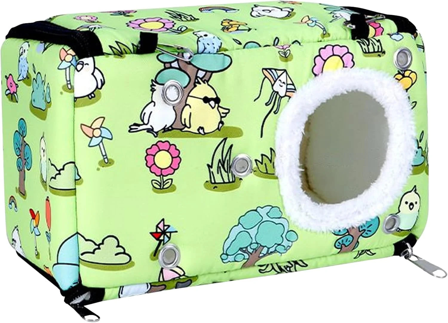 لانه پرنده، مخفیگاه ضخیم - تخت غار مخفیگاه، برای خوابیدن در قفس، زمان آرام، خانه سرپوشیده، تندرستی روزانه، مراقبت از حیوانات خانگی در هوای سرد، لانه سازی