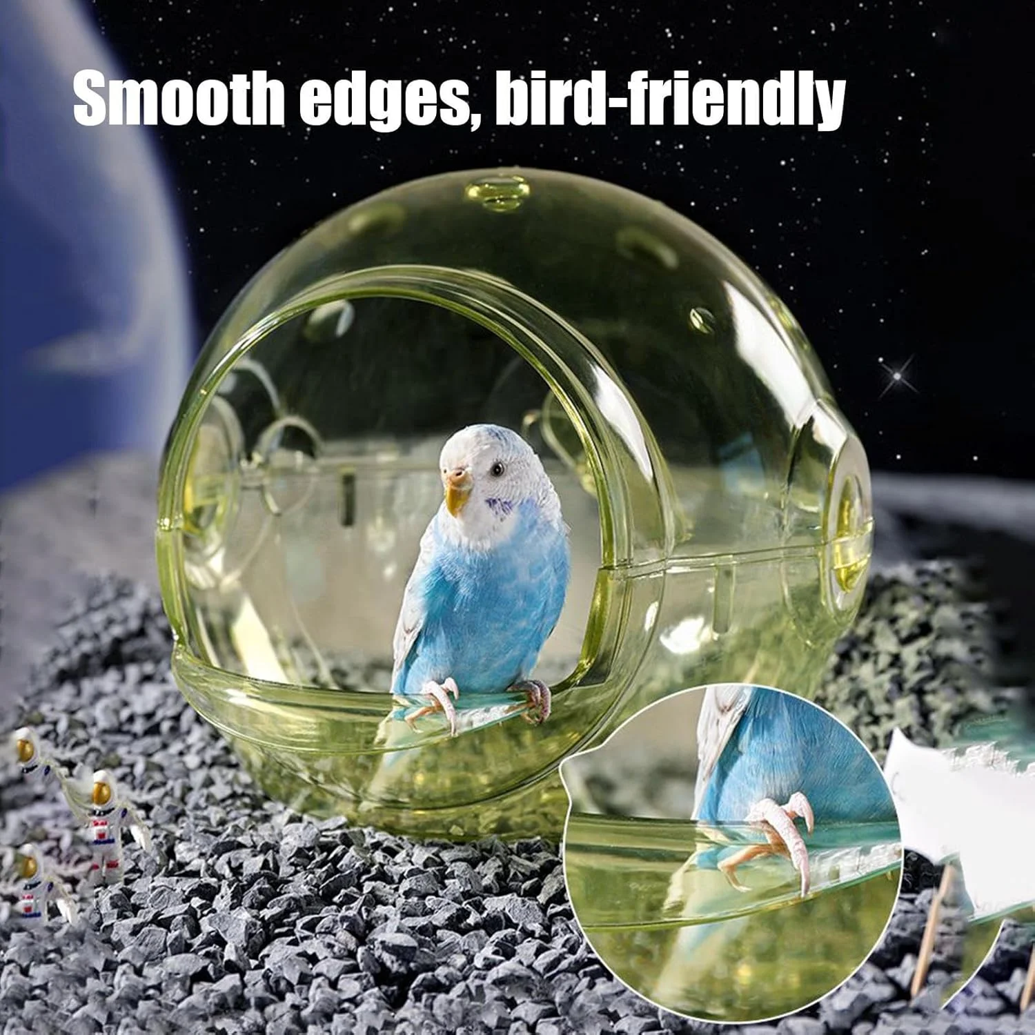 خانه پرنده برای قفس، لانه پرورش طوطی، پناهگاه لوازم جانبی قفس خانه پرنده برای کوکاتیل، مرغ عشق، فنچ، مرغ قناری، همستر، حیوانات کوچک