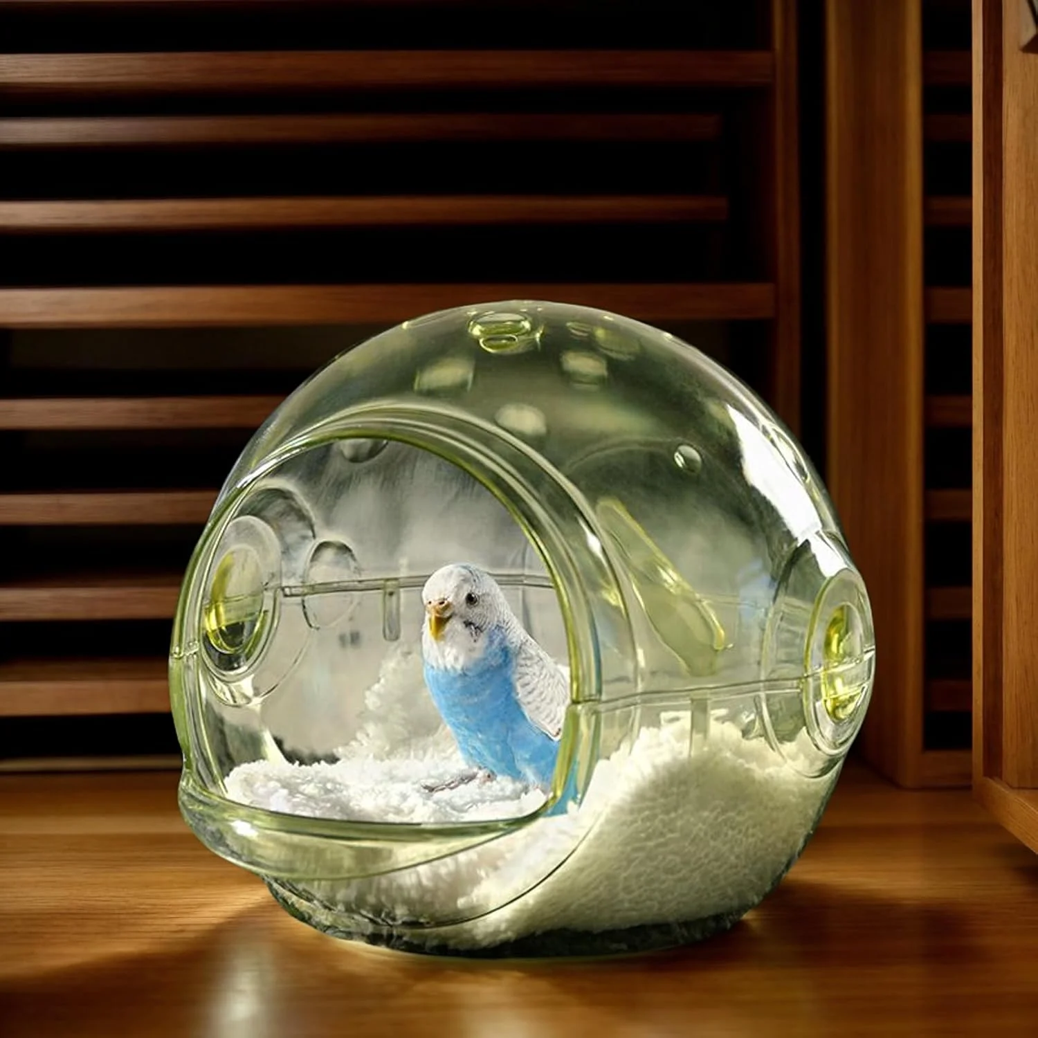 خانه پرنده برای قفس، دکور زیستگاه کلبه طوطی | پناهگاه لوازم جانبی قفس خانه پرنده برای عروس هلندی، مرغ عشق، فنچ، مرغ قناری، همستر، حیوانات کوچک