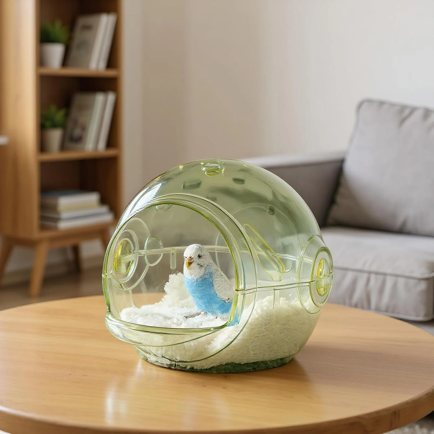 لانه طوطی، دکور زیستگاه کلبه طوطی | لوازم جانبی قفس پناهگاه پرورشی کلبه برای فنچ مرغ عشق همستر کانور کوکاتیل پرندگان کوچک