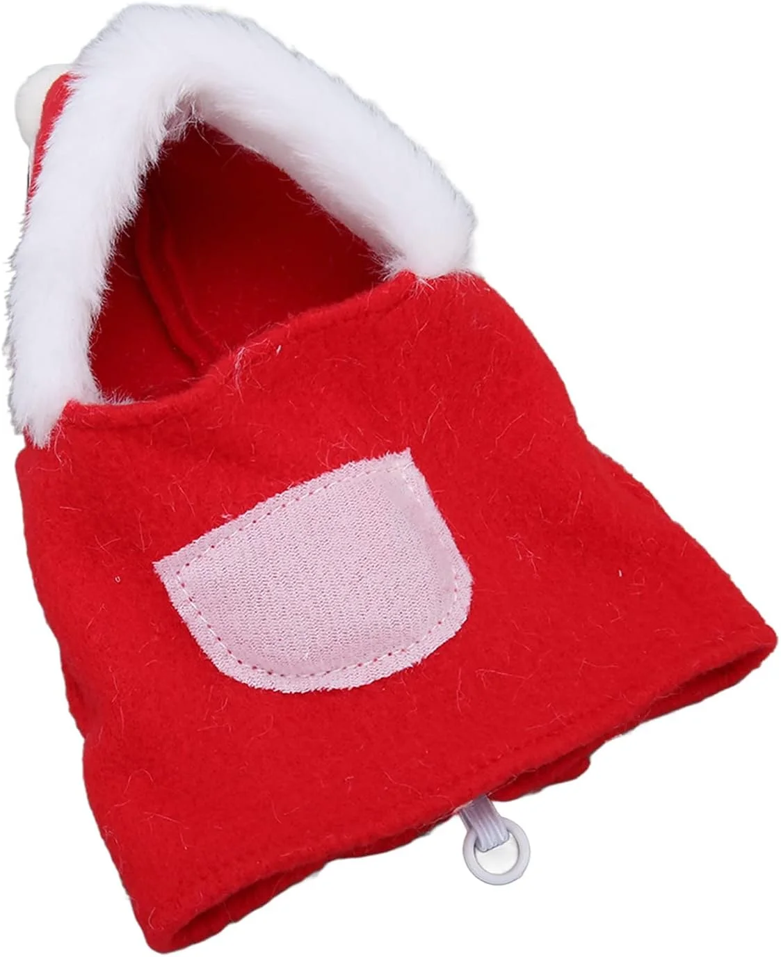 لباس کاسپلی پرنده کیکومی به همراه حلقه، قابل تنظیم، راحت، هودی، لباس کریسمس پرنده با بست قلاب و حلقه ای برای طوطی ها (M)