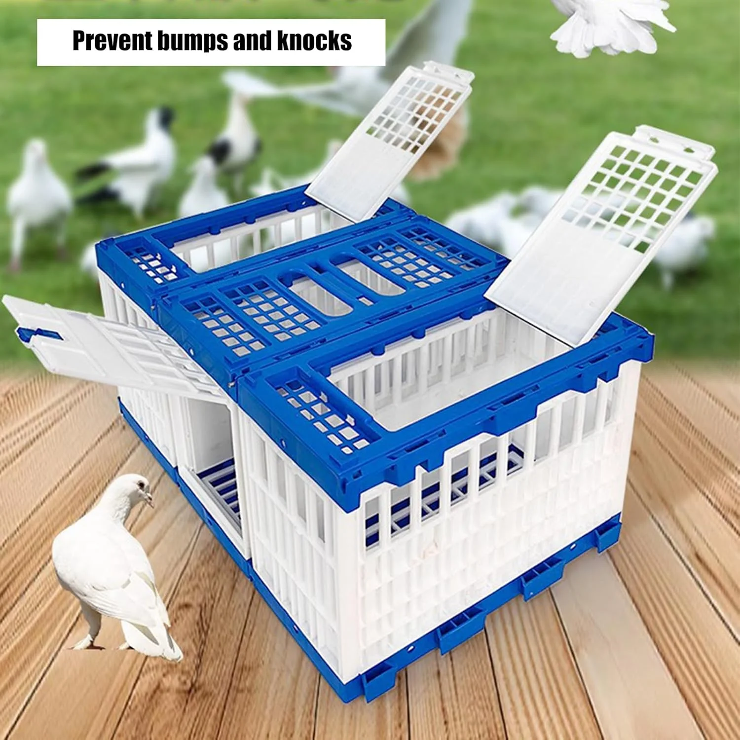 قفس پرنده با دسترسی جانبی جداشدنی، طراحی تاشو برای آموزش طوطی، نگهداری کبوتر مسابقه ای، قفس کبوتر قابل اتصال