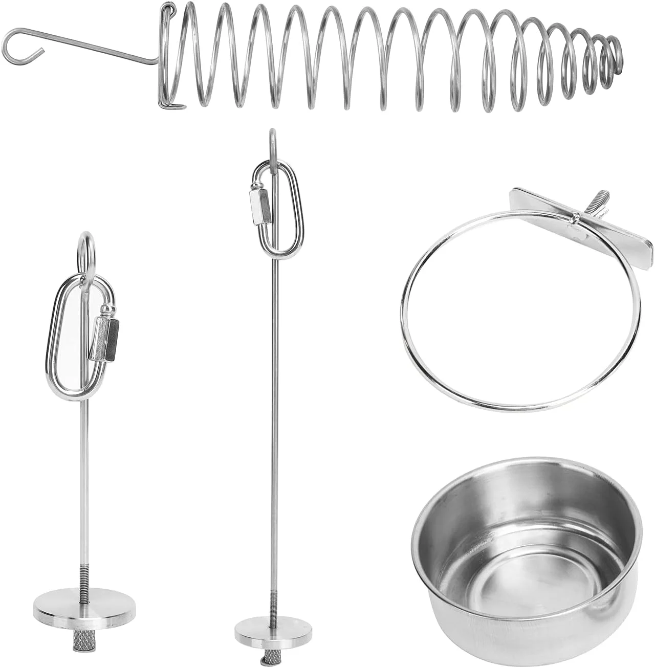 ست غذاخوری Cryfokt، نگهدارنده غذای آویز پرنده برای فنچ ها، کاکادوها، طوطی ها و مرغ عشق