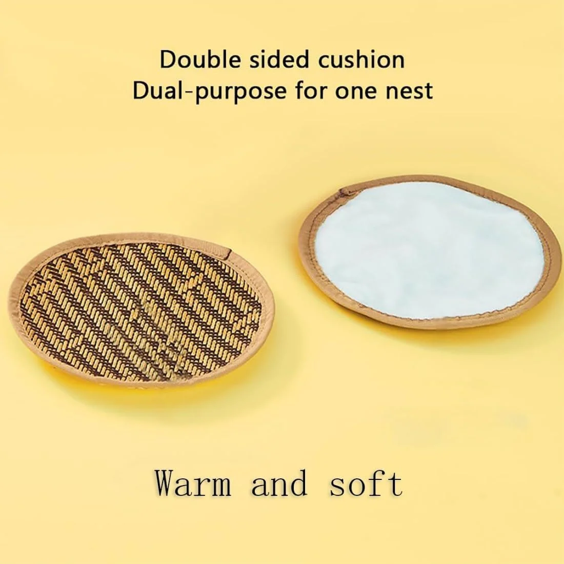 آشیانه آویز پرنده، چادر لانه دنج - لانه گرم نرم و عایق زمستانی برای مرغ عشق، باجریگار، عروس هلندی، مرغ مینا، کاکادو، فنچ، همستر، چینچیلا و خوکچه هندی (متوسط، آبی)