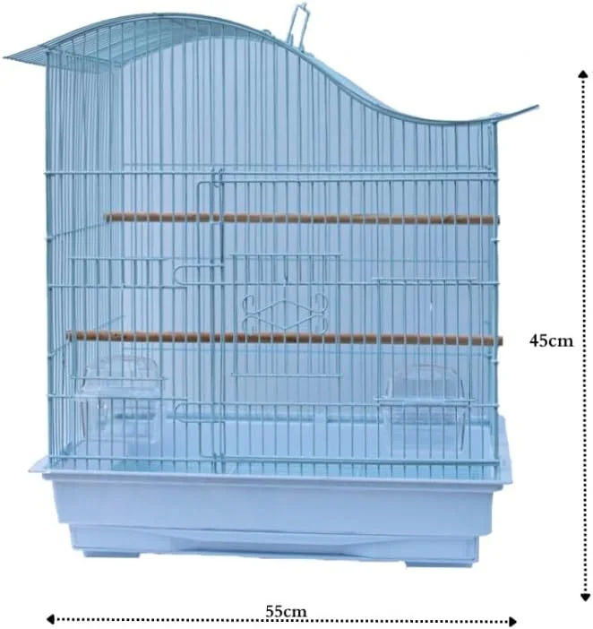 قفس پرنده سبک وزن آویز کوچک و متوسط Vsell24 برای فنچ، مرغ عشق، عروس هلندی، اگزوتیک، مرغ مینا، قناری و طوطی با سینی کشویی 47X36X55.5 سانتی متر