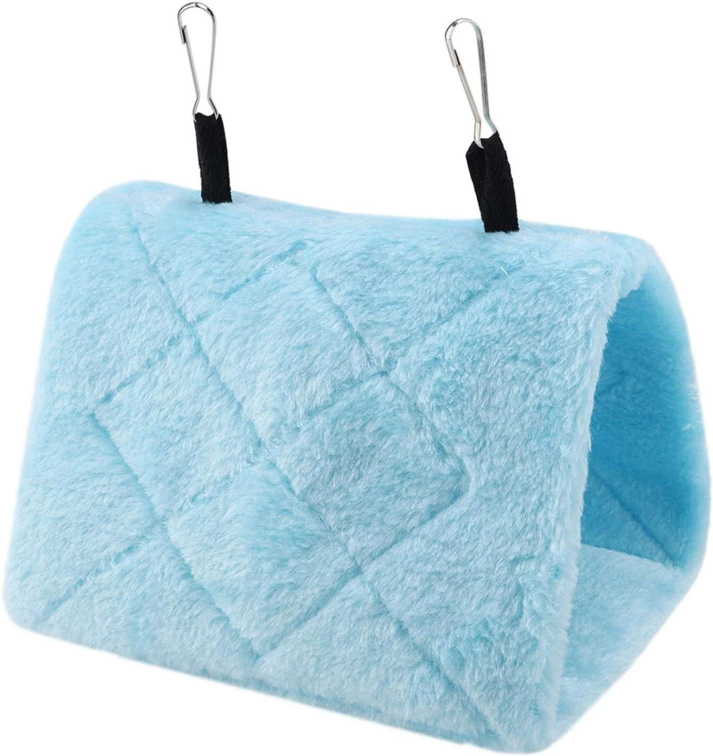 لانه پرنده گرم زمستانی Caiqinlen، تخت آویز، هاموک طوطی، لانه پرنده گرم و نرم، اسباب بازی هاموک آویز برای مرغ عشق، عروس هلندی، کاکادو، کانور، مرغ مینا (آبی، کوچک)