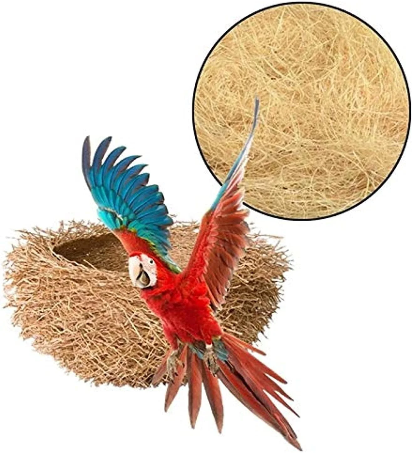 آشیانه جوت پرنده BLG پر شده با چمن (30 گرم)