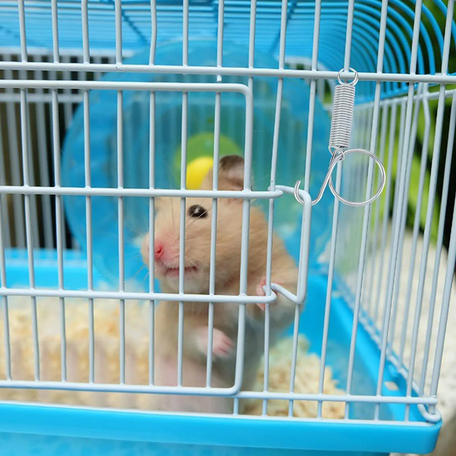 قلاب درب قفس خرگوش BOBOZHONG، بسته 5 عددی قلاب های فنری چند منظوره برای قفس ها، قفس های فلزی خرگوش، فنر انگشتی درب، برای پرندگان، سگ ها، گربه ها، طوطی ها، حیوانات کوچک