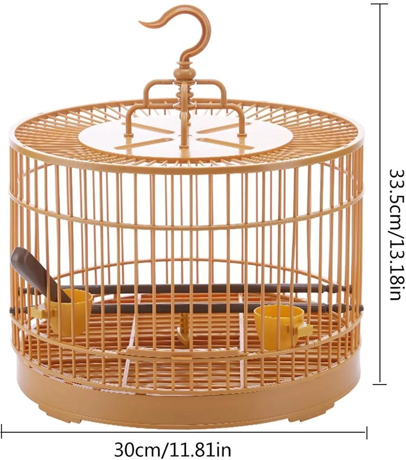 قفس پرنده قفس پرنده حامل تنفسی مسافرتی قفس پرنده مونتاژ با فیدر خانه پرنده پلاستیکی پرنده کوچک قفس طوطی لوازم حیوانات خانگی، A، A