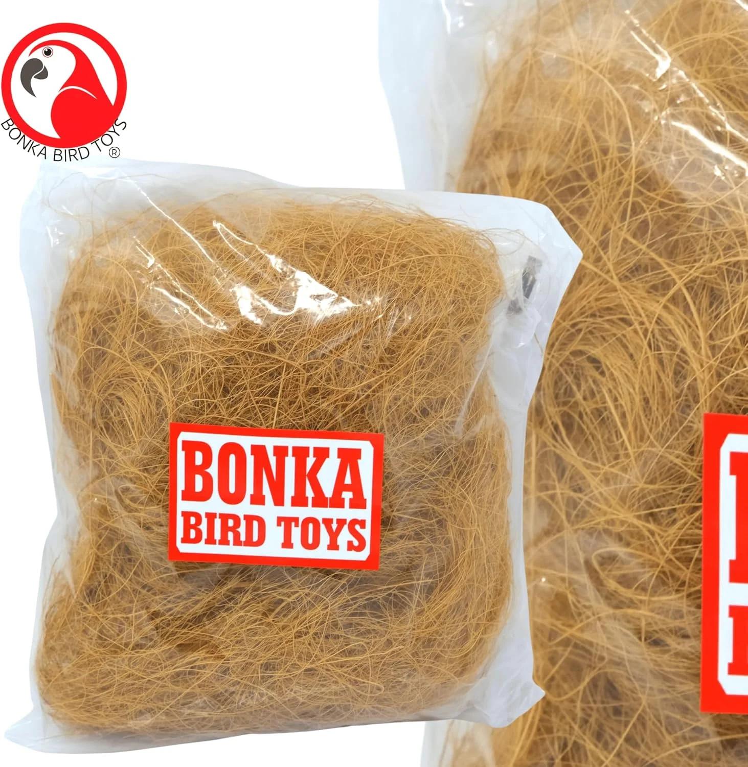 بستر فیبر نارگیل Bonka Bird Toys 3144 برای لانه پرندگان، فیبر طبیعی استریل شده برای حیوانات خانگی