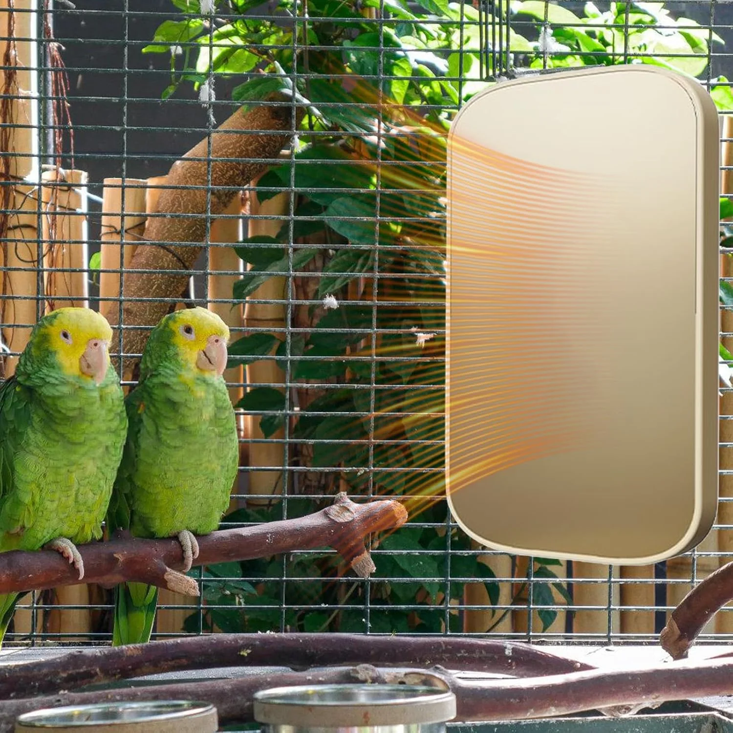 گرم کننده پرنده - میله نشیمنگاه گرمکن قفس طوطی - لوازم جانبی تراریوم برای آویزان کردن، مناسب برای مسافرت های داخل خانه و حیوانات کوچک، طوطی خاکستری آفریقایی، مرغ عشق، قناری