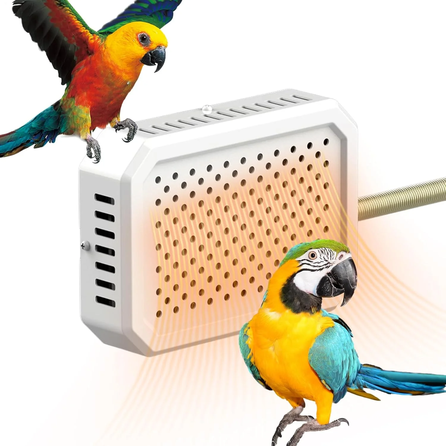 گرمکن پرنده برای قفس - گرم کننده ترموستاتیک لانه، لوازم جانبی قفس برای زمستان های یخبندان مناسب برای طوطی، مارمولک، لانه سازی در فضای باز، بازی، حمام خزندگان و جوجه