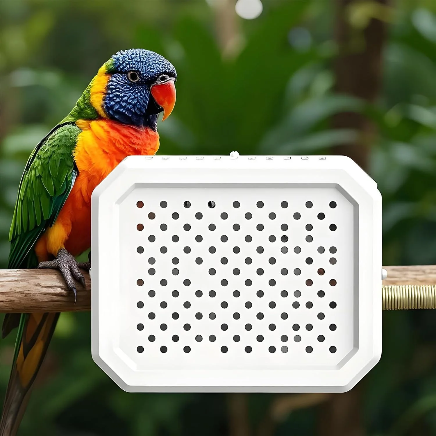 گرمکن پرنده برای قفس - گرم کننده ترموستاتیک لانه، لوازم جانبی قفس برای زمستان های یخبندان مناسب برای طوطی، مارمولک، لانه سازی در فضای باز، بازی، حمام خزندگان و جوجه