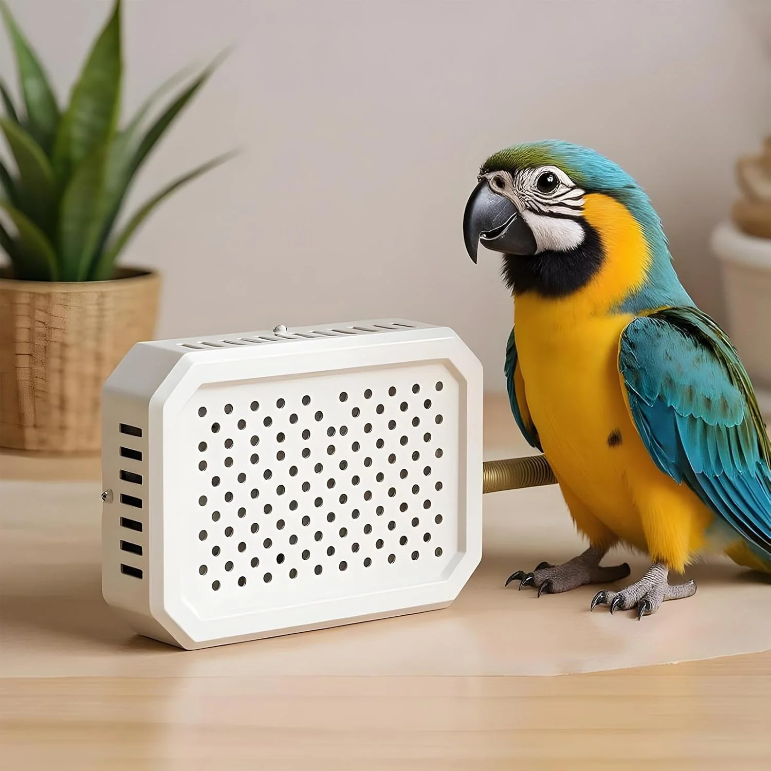 گرمکن پرنده برای قفس - گرم کننده ترموستاتیک لانه، لوازم جانبی قفس برای زمستان های یخبندان مناسب برای طوطی، مارمولک، لانه سازی در فضای باز، بازی، حمام خزندگان و جوجه