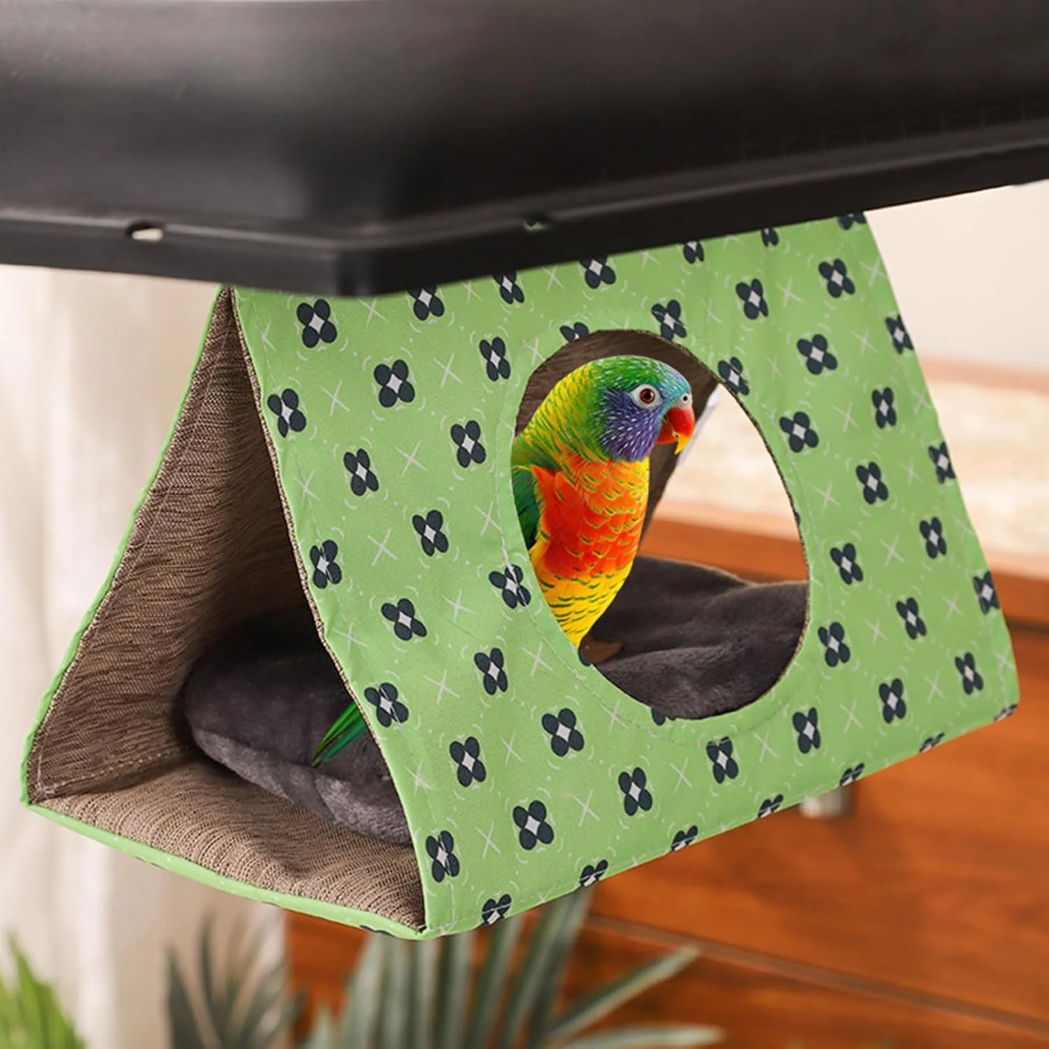 تخت چادری پرنده | خانه هاموکی راحت طوطی - غار خواب پرنده نصب انعطاف پذیر برای مرغ عشق، مرغ مینا، ماکائو، عروس هلندی، گنجشک، فنچ و راهب