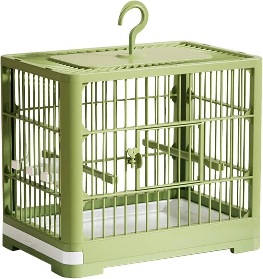 قفس پرنده - زیستگاه لانه طوطی با سینی کشویی آسان تمیز شونده، قفس زیستگاه پرنده تاشو برای عروس هلندی، مرغ عشق، باجریگار