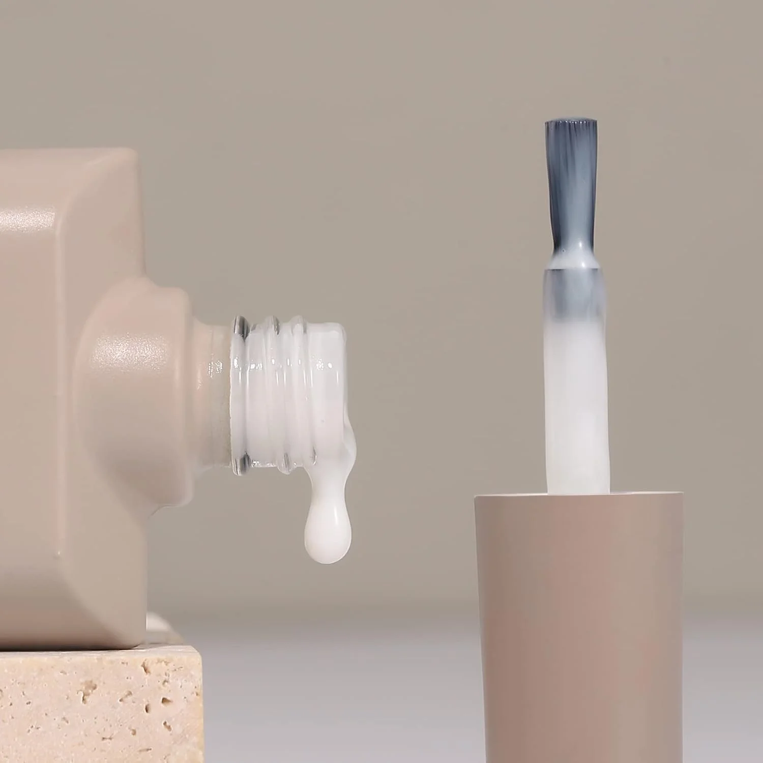 لاک ژل ناخن 15 میلی لیتری MAYCHAO، 1 عدد لاک ژل شیری سفید ژله ای، لاک ناخن شفاف UV LED، کیت استارتر طراحی ناخن، مناسب مانیکور سالنی و استفاده در خانه، 15 میلی لیتر