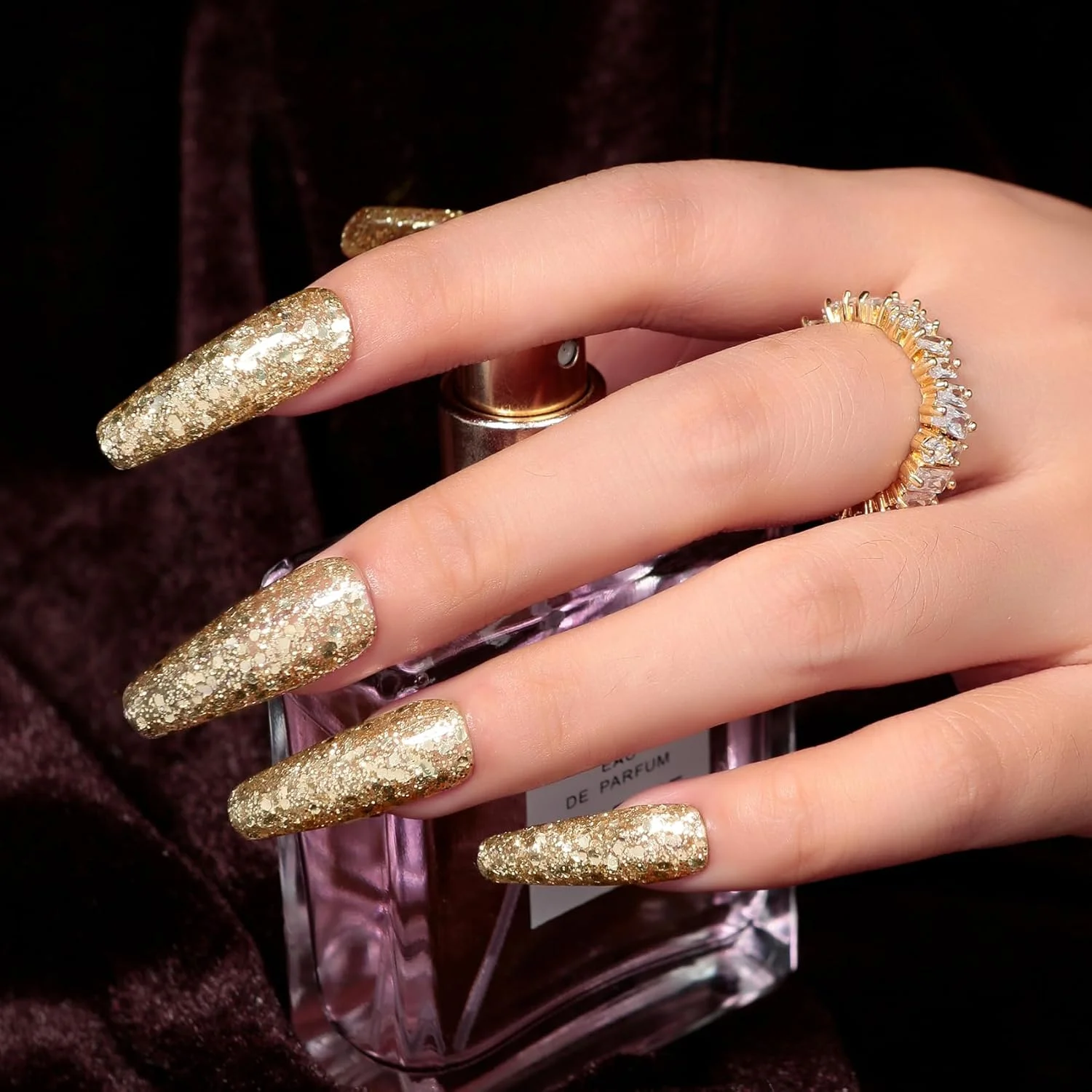 لاک ژل ناخن مایچائو، 1 عدد، لاک ناخن اکلیلی 15 میلی لیتر، لاک ژل ناخن UV LED، مناسب برای شروع طراحی ناخن، مانیکور سالنی، مناسب برای استفاده در خانه، 15 میلی لیتر (اکلیل طلایی)