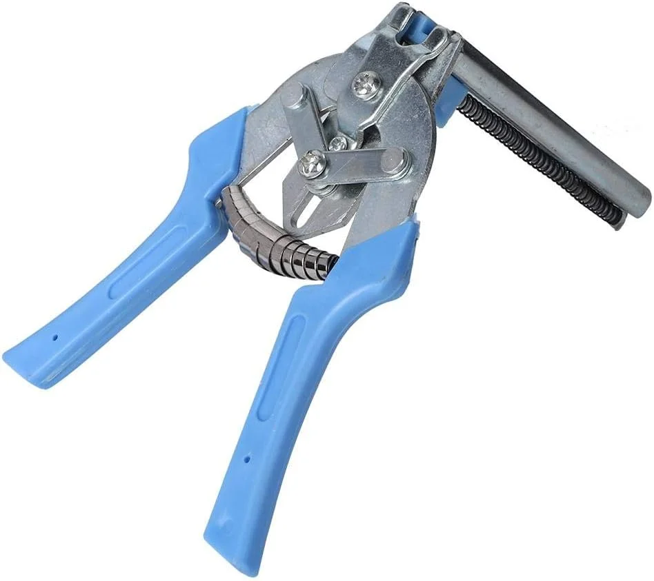 انبر قفس حیوانات خانگی آرچو، انبر بست قفس سیمی، انبر بست قفس حیوانات اهلی مرغداری، ابزار نصب گیره انبر برای گربه سگ خرگوش مرغ پرنده (آبی)