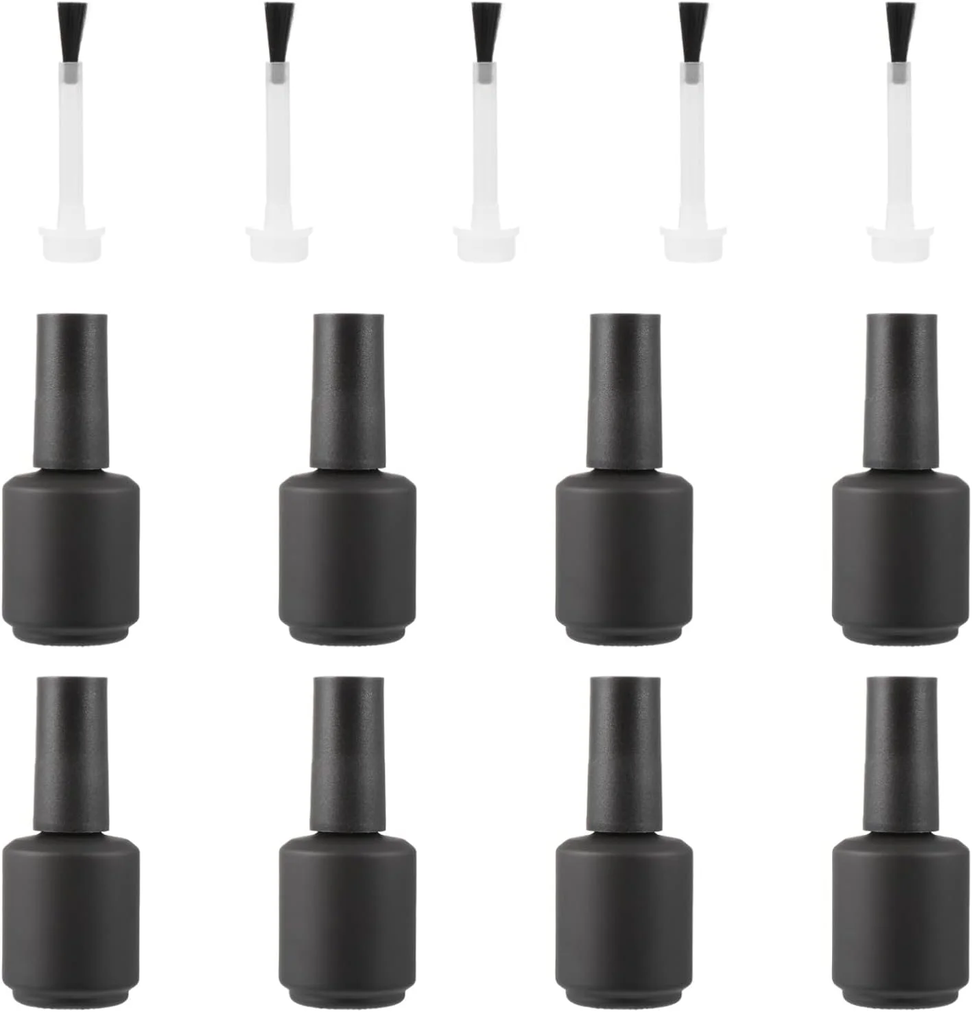 لوروز بطری های شیشه ای خالی لاک ناخن با درب برس دار، بطری های 15 میلی لیتری قابل شارژ مجدد لاک ناخن، ظرف خالی ژل ناخن برای نمونه هنر ناخن، بسته 13 عددی لوروز بطری های شیشه ای خالی لاک ناخن با درب برس دار، بطری های 15 میلی لیتری قابل شارژ مجدد لاک ناخن، ظرف خالی ژل ناخن برای نمونه هنر ناخن، بسته 13 عددی