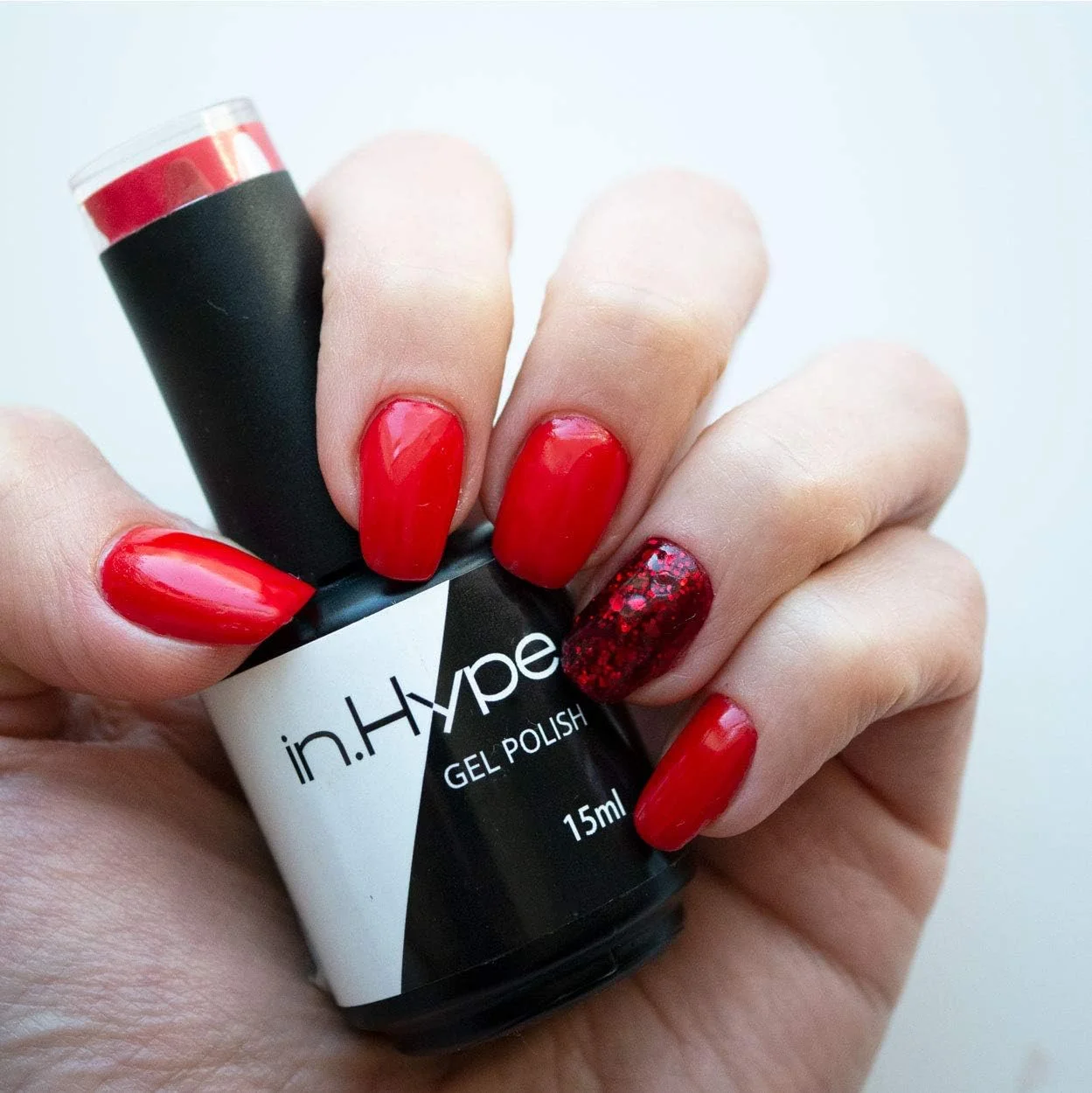 لاک ژل سالنی این.هایپ - قرمز کلاسیک شماره 25، قابل خشک شدن با UV/LED