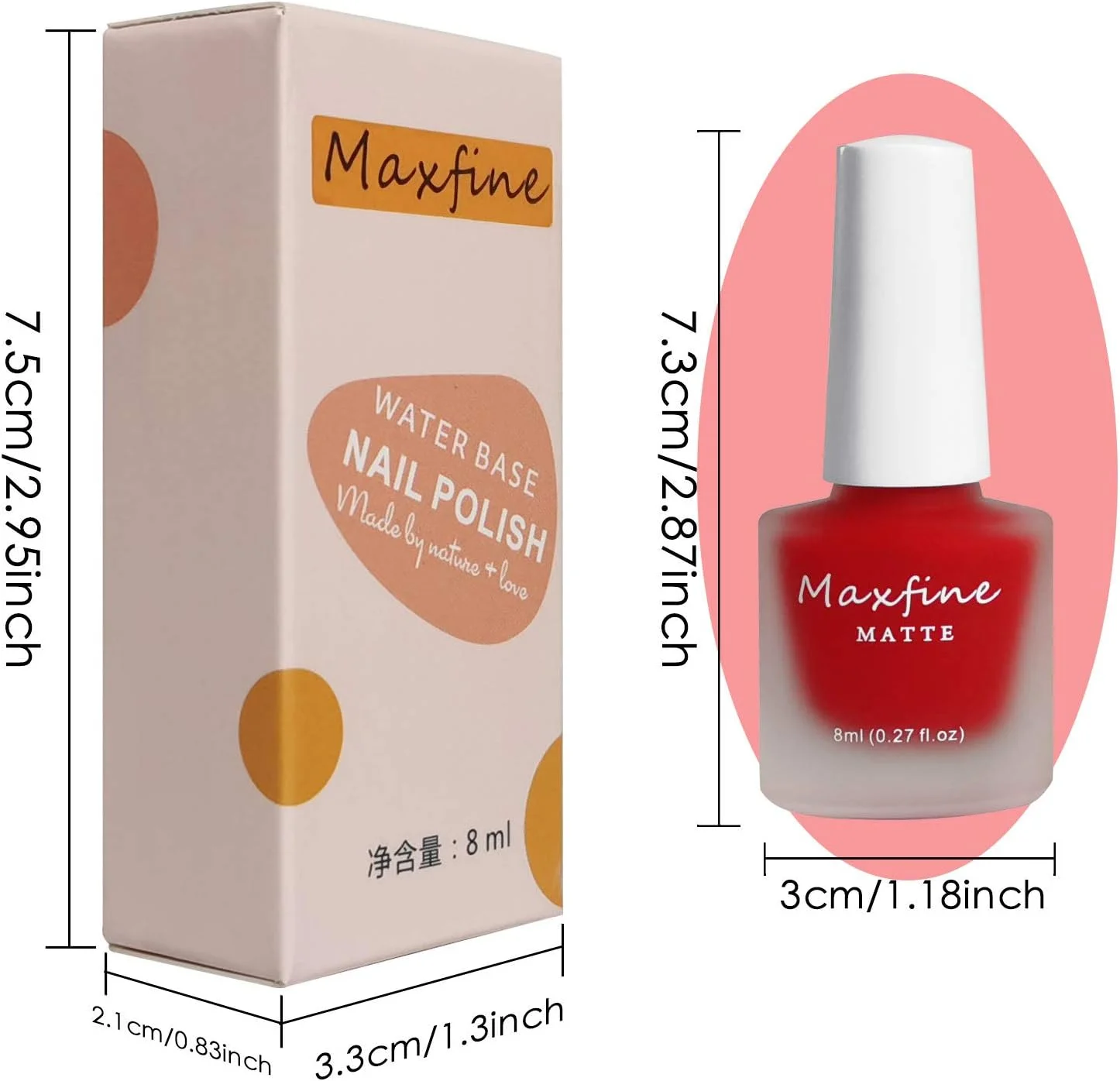 ست لاک ناخن مات LOKFAR در 6 رنگ، ست لاک ژل مخملی با جلوه مات، لاک ناخن مخملی ضد آب با ماندگاری طولانی، مناسب طراحی ناخن 8 میلی لیتر/بطری -#D